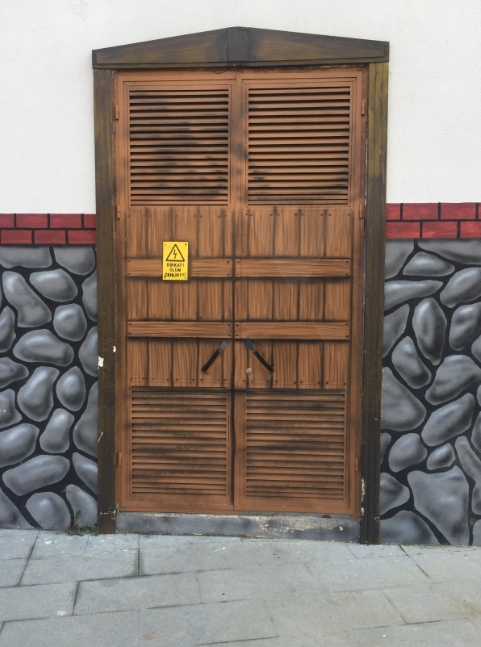 elektrik odası metal kapı